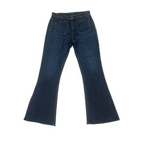 Veronica Beard Jeans Womens 29x31 Beverly Skinny Flare High Rise Made USA Denim